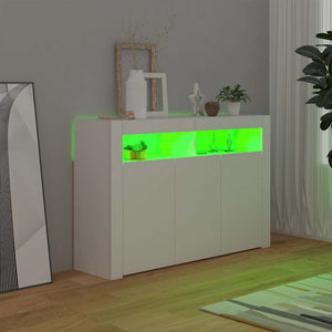 Sideboard mit LED Weiß 115,5 cm