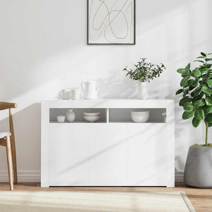 Sideboard mit LED Weiß 115,5 cm