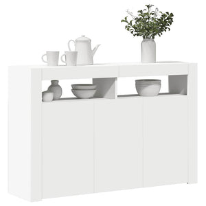 Sideboard mit LED Weiß 115,5 cm
