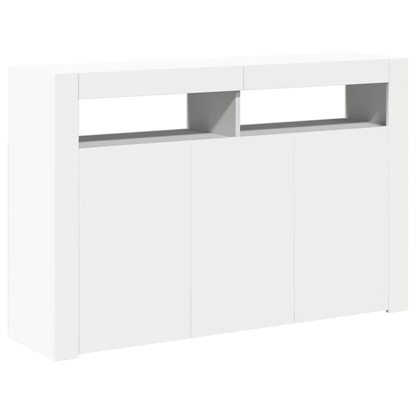 Sideboard mit LED Weiß 115,5 cm