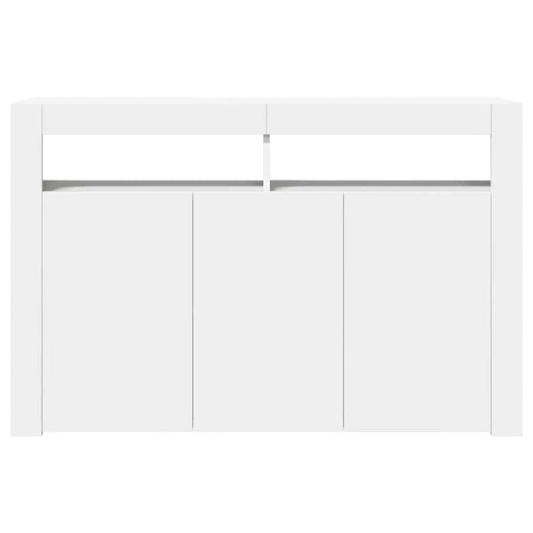 Sideboard mit LED Weiß 115,5 cm