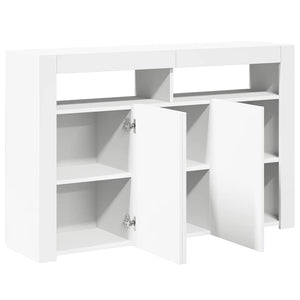 Sideboard mit LED Weiß 115,5 cm
