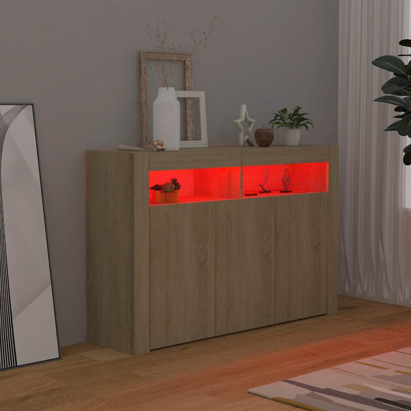 Sideboard Sonoma Eiche mit LED