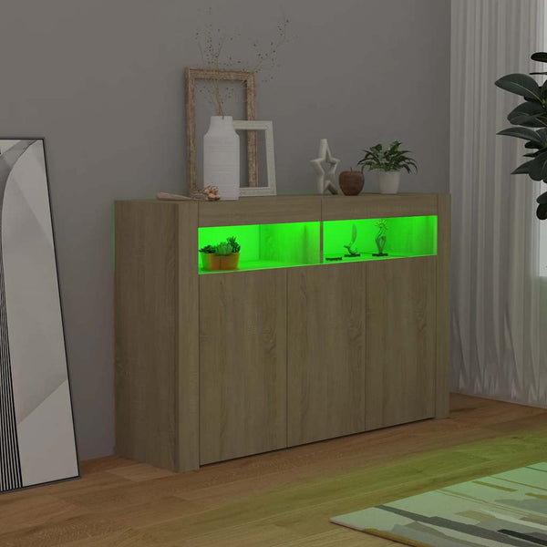 Sideboard Sonoma Eiche mit LED