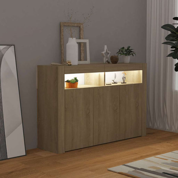 Sideboard Sonoma Eiche mit LED