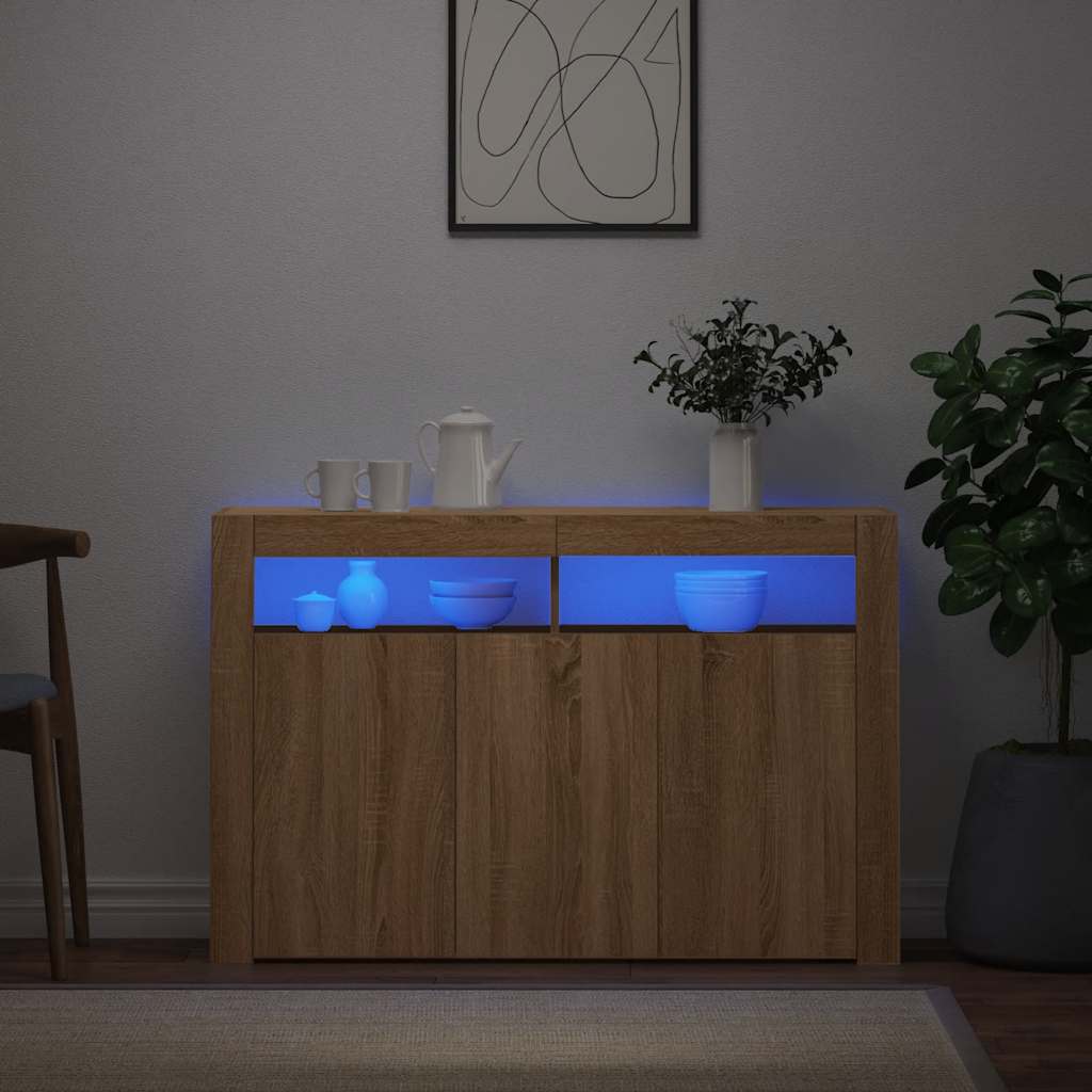 Sideboard Sonoma Eiche mit LED