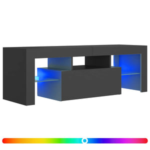 TV-Schrank Grau mit LED 120 cm