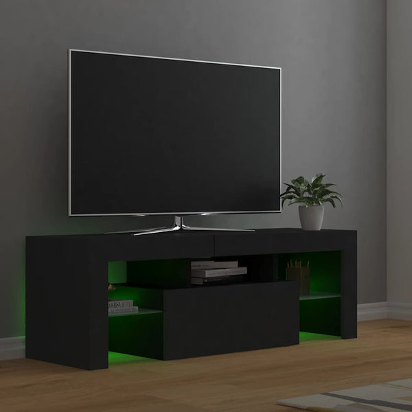 TV-Schrank Grau mit LED 120 cm