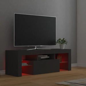 TV-Schrank Grau mit LED 120 cm