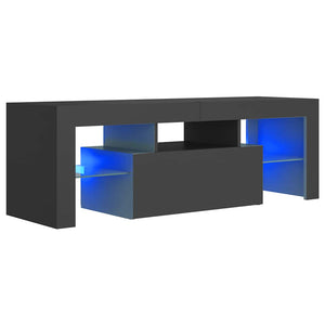 TV-Schrank Grau mit LED 120 cm