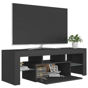 TV-Schrank Grau mit LED 120 cm