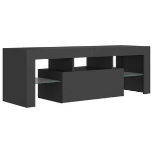 TV-Schrank Grau mit LED 120 cm