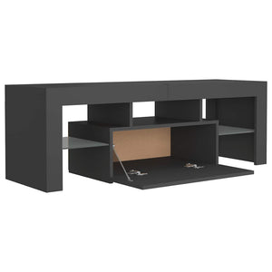 TV-Schrank Grau mit LED 120 cm