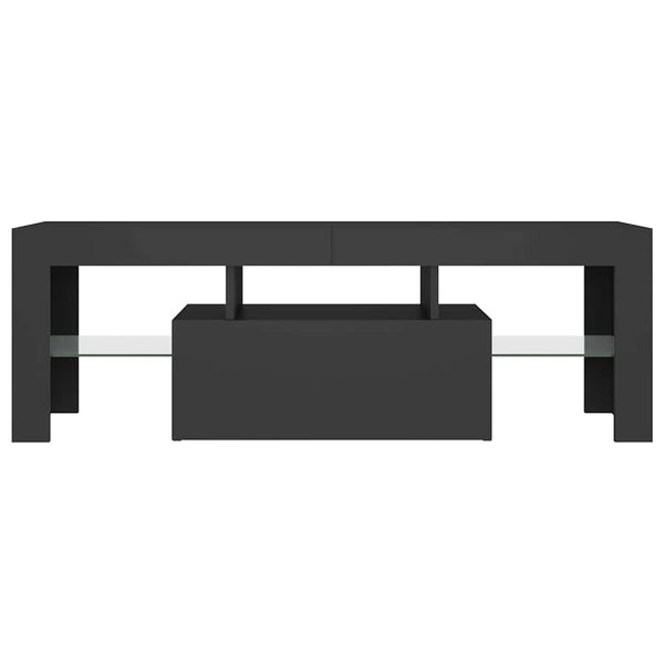TV-Schrank Grau mit LED 120 cm