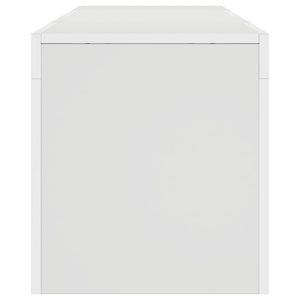 TV-Schrank Weiß mit LED 140 cm