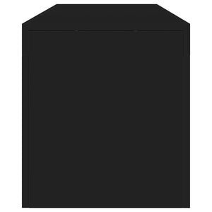 Meuble TV vidaXL avec éclairage LED Noir 140x36,5x40 cm