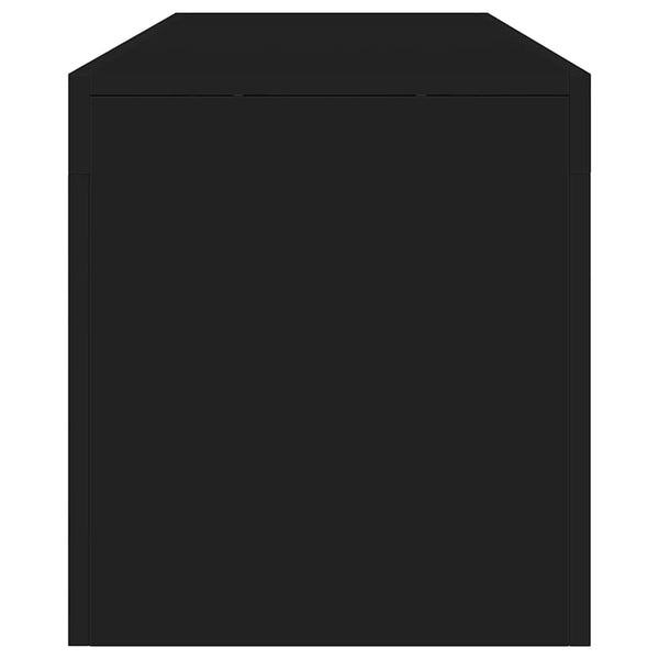 Meuble TV vidaXL avec éclairage LED Noir 140x36,5x40 cm