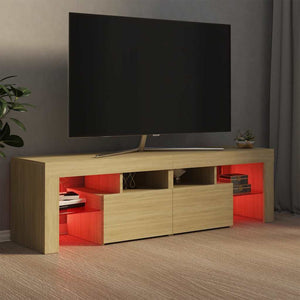 TV-Schrank Sonoma Eiche mit LED 140 cm