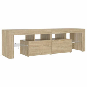 TV-Schrank Sonoma Eiche mit LED 140 cm
