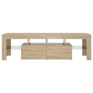 TV-Schrank Sonoma Eiche mit LED 140 cm
