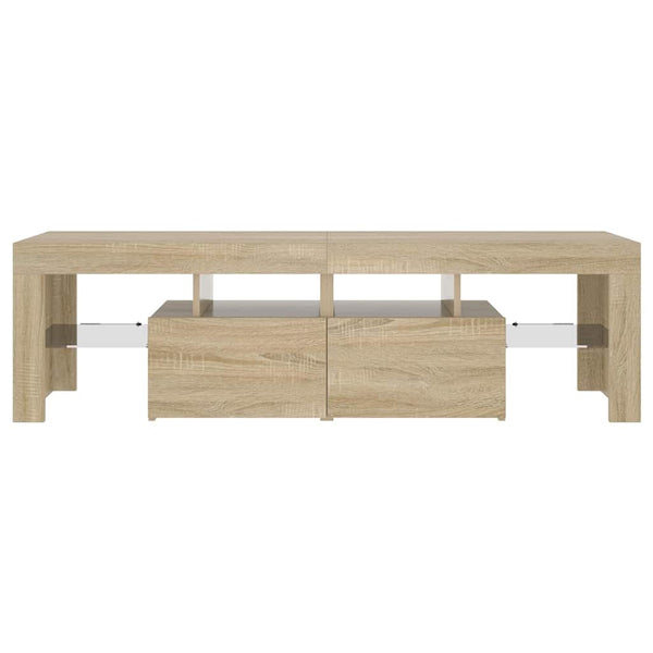 TV-Schrank Sonoma Eiche mit LED 140 cm
