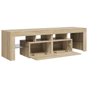 TV-Schrank Sonoma Eiche mit LED 140 cm