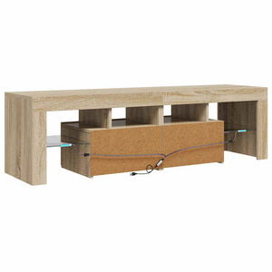 TV-Schrank Sonoma Eiche mit LED 140 cm