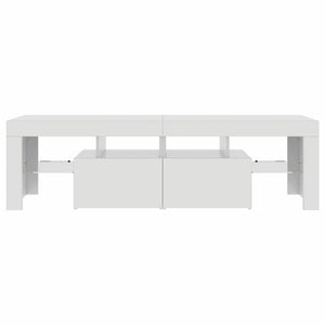 TV-Schrank Weiß Hochglanz mit LED 140cm
