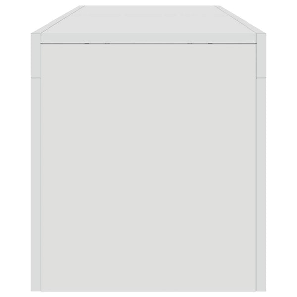 TV-Schrank Weiß Hochglanz mit LED 140cm