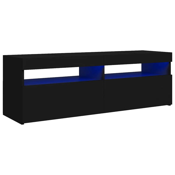 TV-Schrank Schwarz mit LED 120cm