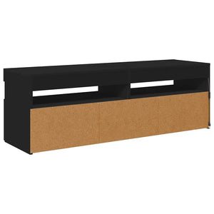 TV-Schrank Schwarz mit LED 120cm