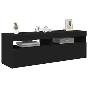 TV-Schrank Schwarz mit LED 120cm