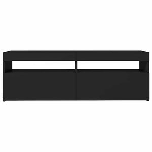 TV-Schrank Schwarz mit LED 120cm