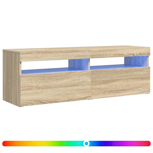 TV-Schrank Sonoma-Eiche mit LED 120cm