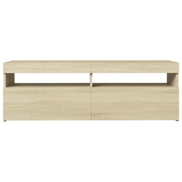 TV-Schrank Sonoma-Eiche mit LED 120cm