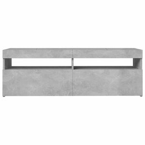 TV-Schrank Betongrau mit LED 120 cm