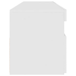 TV-Schrank Weiß mit LED 90 cm