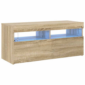 TV-Schrank Sonoma Eiche mit LED 90cm