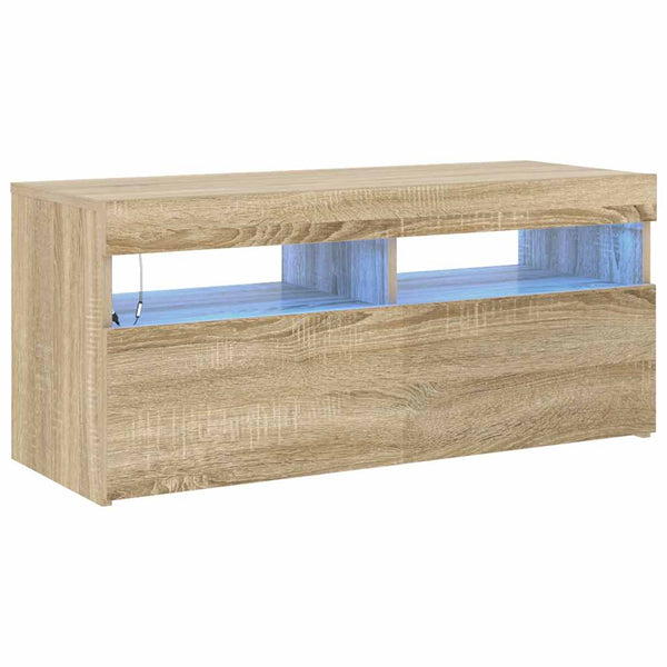 TV-Schrank Sonoma Eiche mit LED 90cm