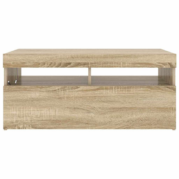 TV-Schrank Sonoma Eiche mit LED 90cm