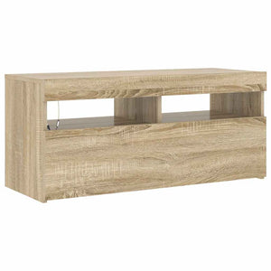 TV-Schrank Sonoma Eiche mit LED 90cm