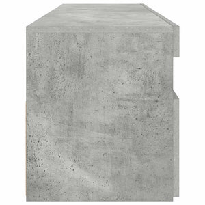 Meuble TV vidaXL avec lumières LED gris béton 90x35x40 cm