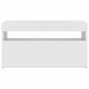 TV-Schrank Weiß mit LED 75x35x40 cm