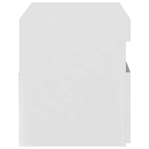 TV-Schrank Weiß mit LED 75x35x40 cm