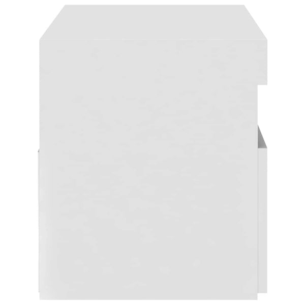 TV-Schrank Weiß mit LED 75x35x40 cm