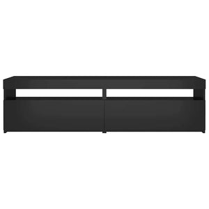 TV-Schränke mit LED Schwarz 75x35x40 cm, 2er-Set