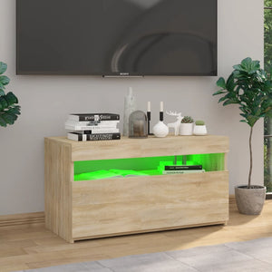 TV-Schrank Sonoma Eiche mit LED 75cm