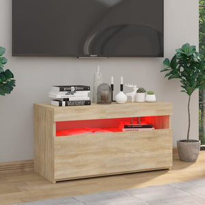 TV-Schrank Sonoma Eiche mit LED 75cm