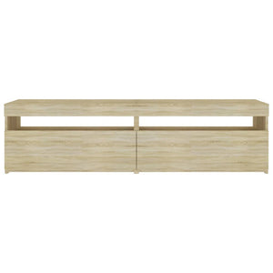 TV-Schränke mit LED Sonoma Eiche 75x35x40 cm, 2er-Set