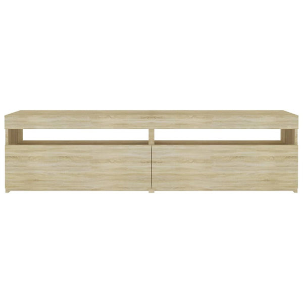 TV-Schränke mit LED Sonoma Eiche 75x35x40 cm, 2er-Set